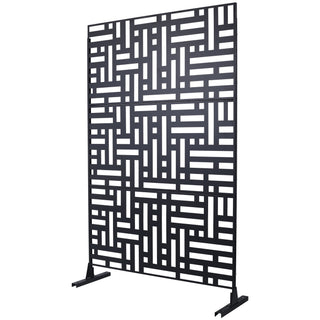 Decorative Freestanding Metal Privacy Screen For Indoor & Outdoor Use