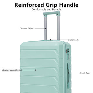 3 Pieces Set 20" / 24" / 28" Spinner Wheel Luggage With Combination Lock