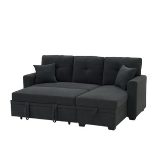 Sleeper Sectional With Pull Out Bed, Reversible Chaise