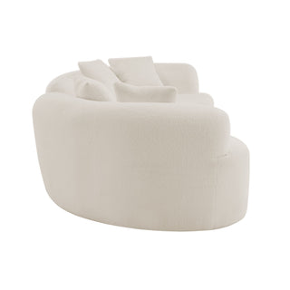 Curved 4 Seater Full Compression Sponge Sofa