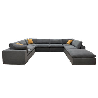 Custom Configuration Modular Sectional & Toss Pillows