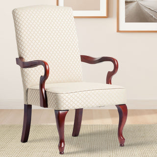Delaney - Elegant Gooseneck Arm Chair With High Back