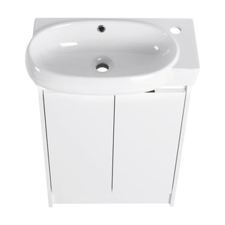 Freestanding Bathroom Vanity & Sink, Soft Close Doors