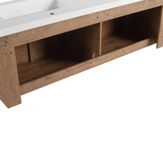 Wall Mounted Bathroom Vanity With Sink, 3 Soft Close Doors