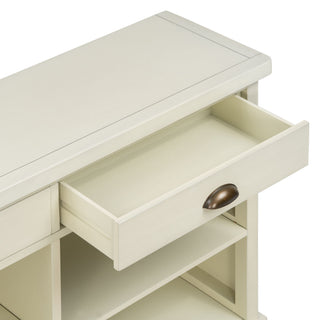 Console Table With 2 Drawers And Open Shelves