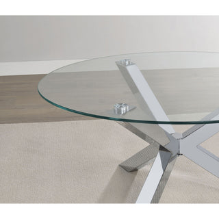 Round Top Coffee Table - Chrome