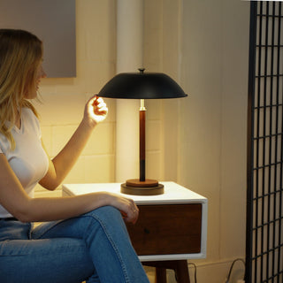 Cosmiclume - Umbrella Shaped Table Lamp 110V - Black