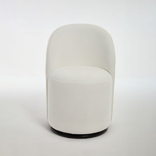 360 Degree Swivel Armless Dining Barrel Chair