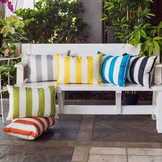 Horizon - Stripe Pillow Outdoor & Indoor - Black