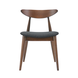 Retro Dining Chairs With Ergonomic Back (Set of 2)