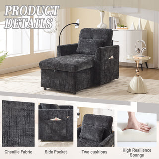 Multifunctional Recliner Sofa With Storage And Phone Bracket