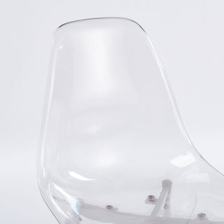 Transparent Dining Chair (Set of 4) - Matte White