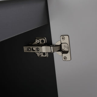 Contemporary Freestanding Bathroom Vanity With Resin Sink & Soft-Close Cabinet Doors