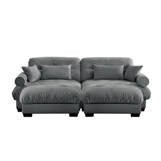 Super Comfort Oversized Modular Sectional Sofa With Movable Ottoman