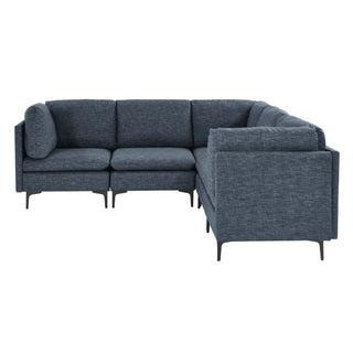 Upholstered Modular Sectional With Tall Legs