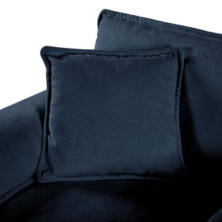 Oversized Chair With Movable Ottoman, Soft Upholstered Lounge Chair