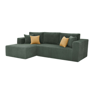 L - Shape Full Compressed Upholstered Sectional