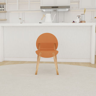 4 Piece Set Of Single Chairs With A Design Combining Modern And Traditional Elements