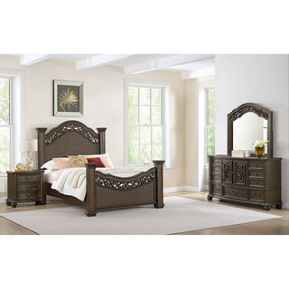 Brunswick - 2-Drawer Nightstand With USB - Mahogany