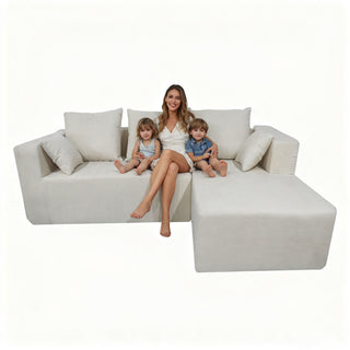 Modular Corner Sofa With Soft Fabric