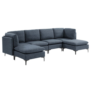 Upholstered Modular Sectional & Tall Legs