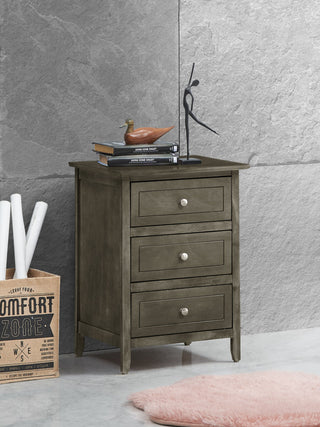 Dove Tailed Drawers 3 Drawer Nightstand