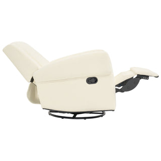 Manual Recliner Chair With Swivel Rocker Function, Dual Recline Angles
