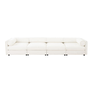 Stylish Sofa With Storage Seat And Cylindrical Backrest