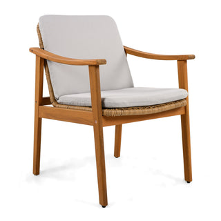 7 Piece Outdoor Patio Dining Set With & 6 Arm Chairs