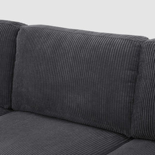 Upholstered Sectional With Toss Pillows
