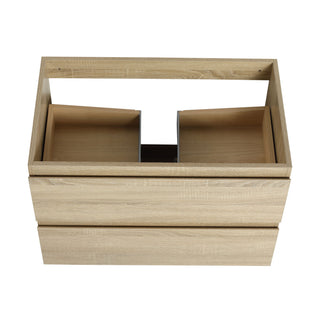Wall Mounted Bathroom Vanity And Sink, 2 Soft Close Drawers