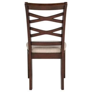 Verety - 5 Piece Round Dining Set With Chairs - Dark Brown