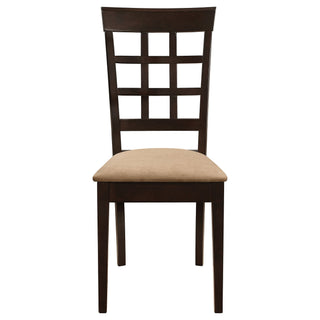 Lattice Back Dining Chair (Set of 2) - Brown