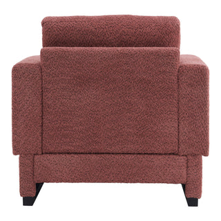 Upholstered Accent Armchair With Square Arm