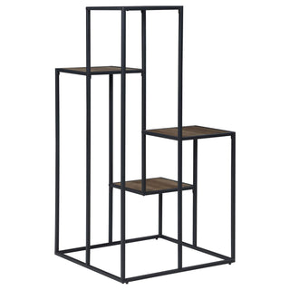 4 Tier Display Shelves - Black