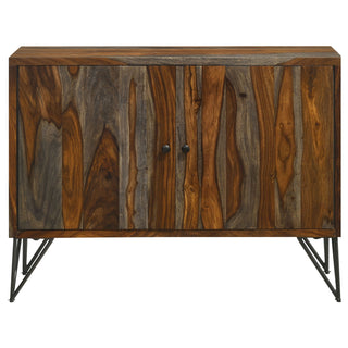 Komomo - 1 Adjustable Shelf Accent Cabinet - Gray