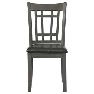 Ingall - 5 Piece Set With Storage Table And Upholstered Chairs - Medium Gray