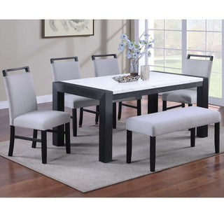 Dining Chairs With Handle Upper Backrest (Set of 2) - Charcoal