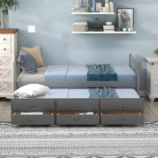 Twin Size Daybed With Trundle And Drawers