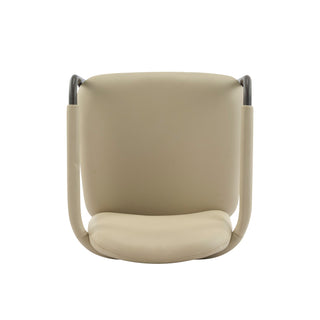 Modern Dining Chair (Set of 2) With Iron Frame - Espresso / Khaki