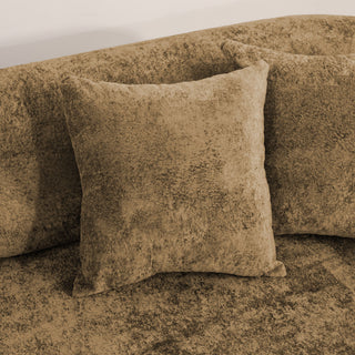 3 Seater Sofa With Built In Pet Bed Nook, Curved Design And 2 Throw Pillows