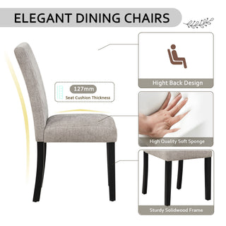 6 Piece Dining Table Set With Bench And Chairs