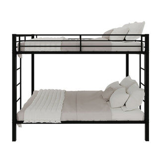 Bunk Bed For Kids, Convertible Frame With Ladders & Guardrail