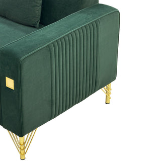 2 Pieces Sofa Sofa Set With Removable Cushions For Home Apartment