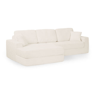 Modern Minimalist L Shape Modular Sectional Sofa, Couch
