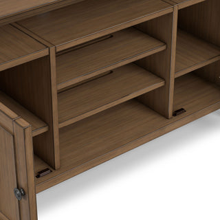Amherst - TV Media Stand - Rustic Natural Aged Brown