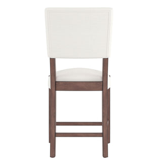 5 Piece Counter Height Dining Set, Bar Table With 4 Upholstered Chairs