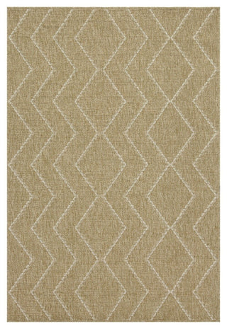 Earth - 5'3" X 7'3" Indoor, Outdoor Area Rug - Jute / White