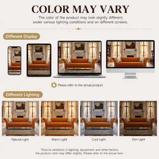 3 Seater Sofa With Rolled Arms, Vertical Channel Tufted Backrest