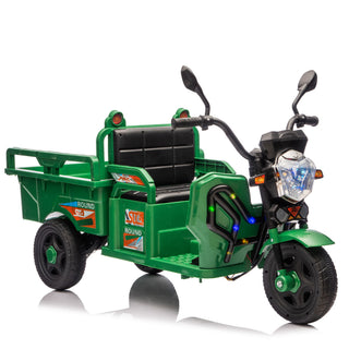 12V Kids Electric 3 Wheel Cargo Truck With LED Lights & Music